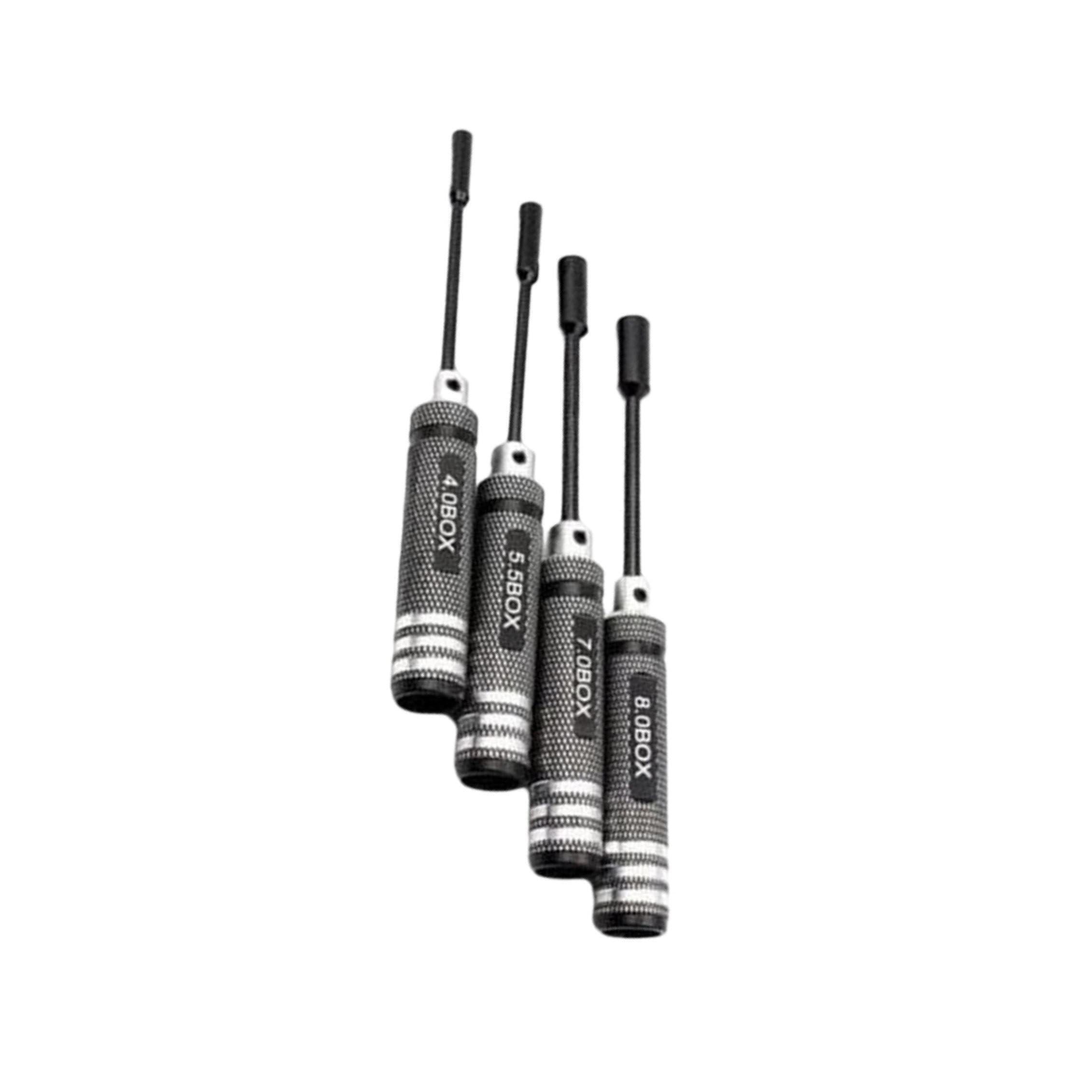Muxzsiz Essential Hex Screwdriver Tools Precision 4Pcs High Strength Durable Tips Rc Helicopter And Drone Repairs Screwdriver Tool Kit Aircraft Model Rc