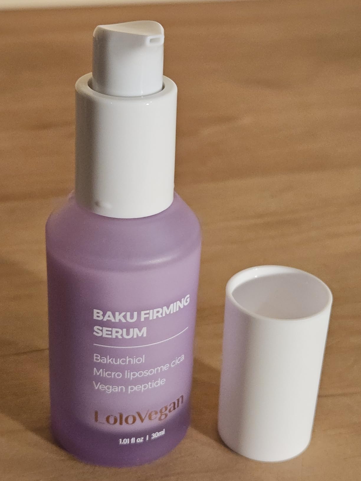 Lolovegan Baku Firming Serum – Bakuchiol Serum with 9 Peptides, Niacinamide, Centella Asiatica, Pore Tightening and Anti-Aging (30ml/1.01 fl.oz)
