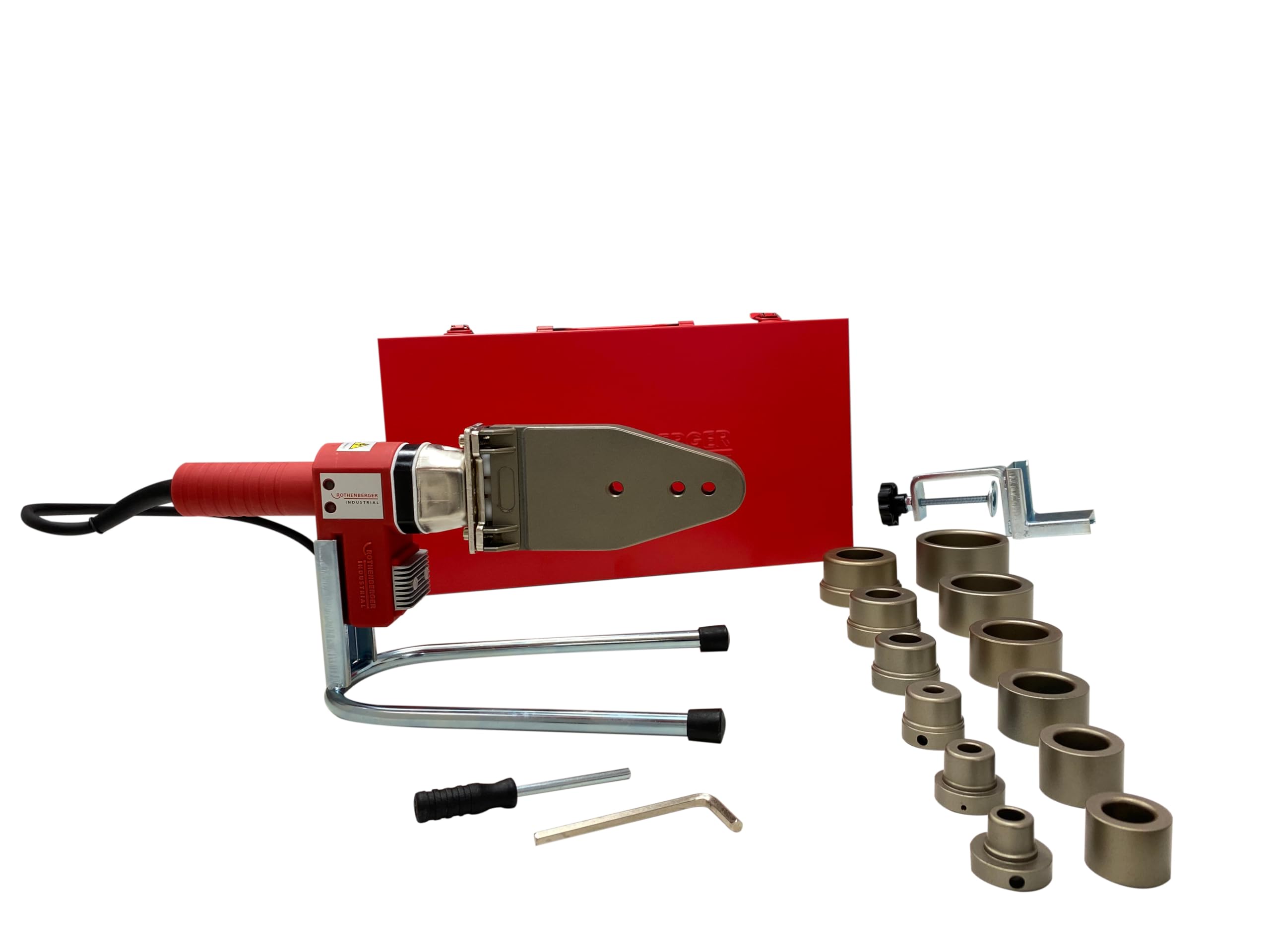 RothenbergerIndustrial Weld Machine 800 12-Piece Sleeve Welding Device 870 W 36052 Red/Silver