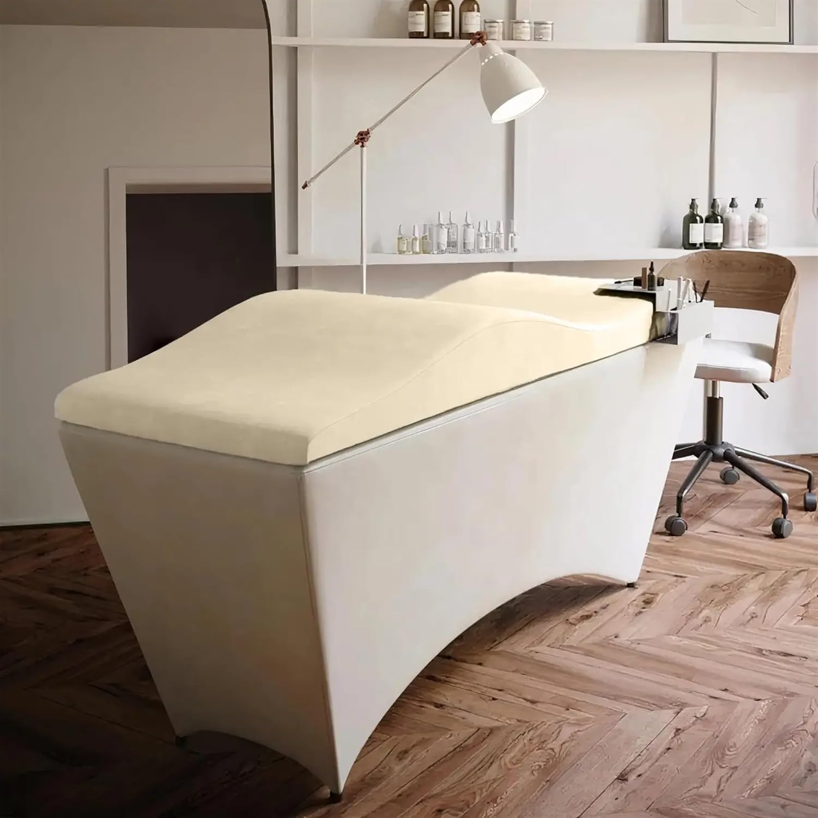 Cuscino ergonomico in schiuma per letto, morbido peluche a pelo corto, topper ad alta densità per il massimo relax e sostegno