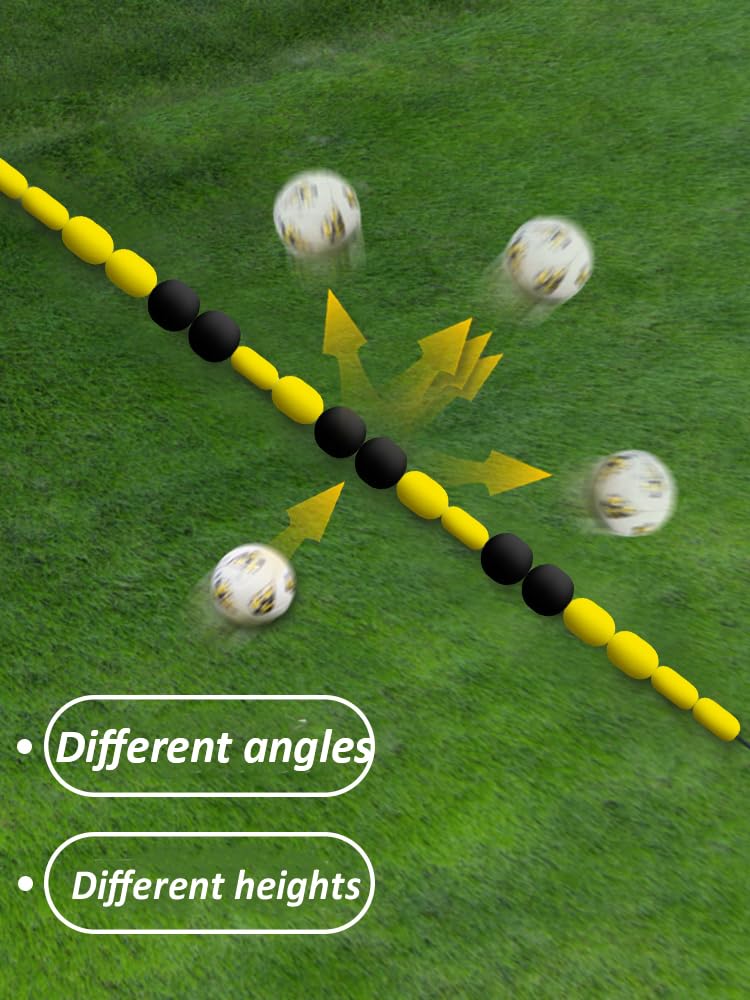 Single Line Deflektor - Torwart-Ablenkausrüstung | Reflex- und Beweglichkeitstraining 2,75 m, anwendbares Tor für Futsal/Siebener-Fußballtor