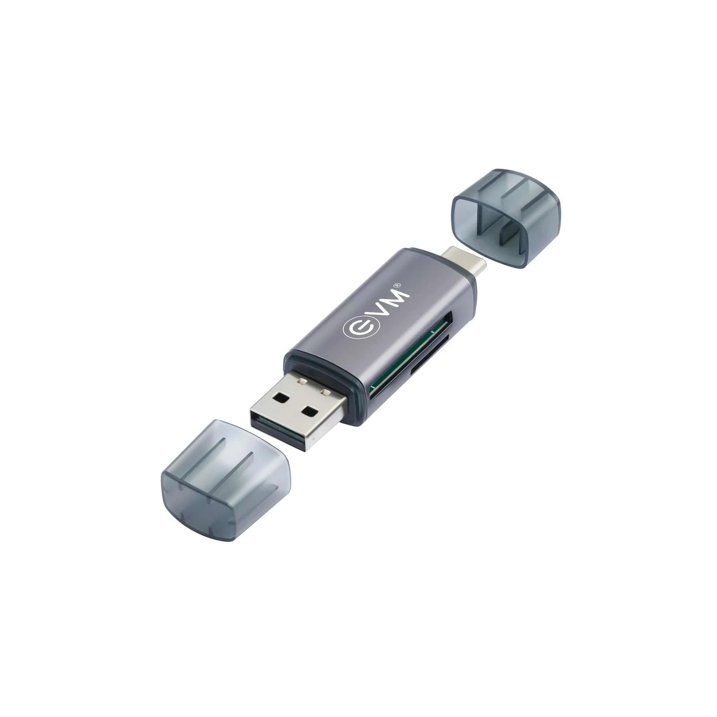 EVM 4-in-1 OTG Card Reader | USB Type C, USB 3.0, Memory Card | Compatible with TF, SD, Micro SD, SDHC, SDXC, MMC, RS-MMC, Micro SDXC - 1 Year Warranty (EVM-ACR+)
