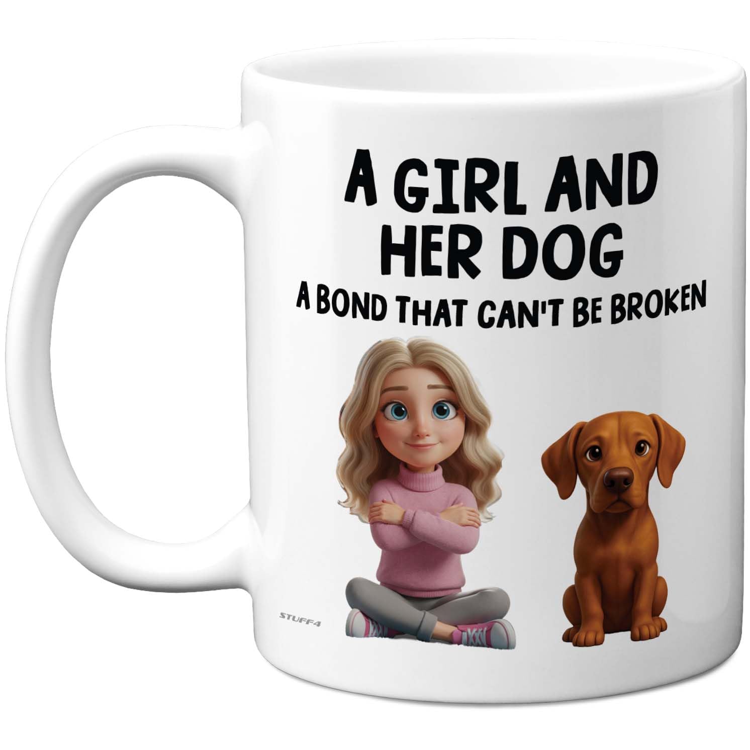 Stuff4 Dog Lover Gifts - Vizsla Mug - Novelty Gifts for Friend Family from Relative Friend, Dog Owner Birthday Presents, Fun Bday Presents, 11oz Ceramic Dishwasher Safe Premium Mugs