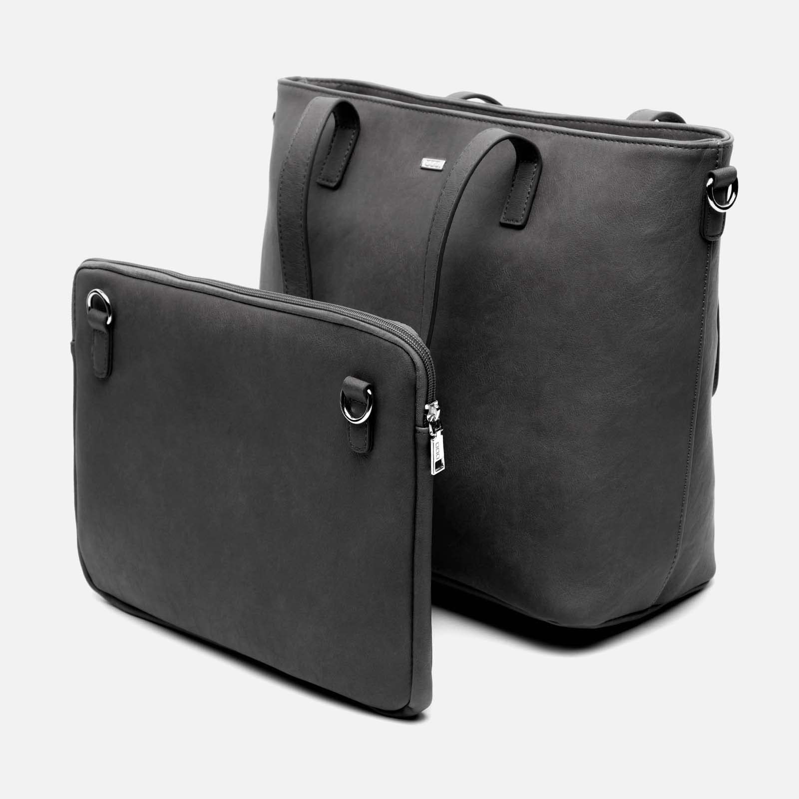 MISAKO Diversi portaordenador shopper con funda extraible Mujer - Diversi Negro 30 X 43 X 16 cm