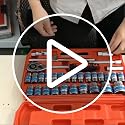 Image of Zaptec 32 Pcs 1 /2 Inch Mechanic Socket Set - Heavy Duty Ratchet Wrench Goti Pana Tool Kit with Carry Case for Car, Bike, Automotive & Home Repairs