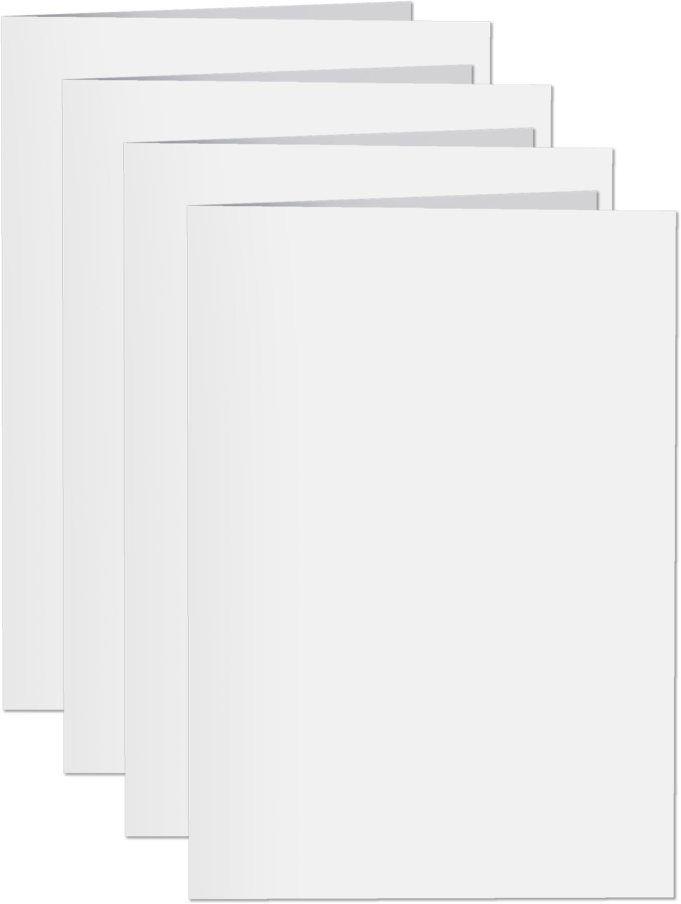 4 Pack, Inventiv 30 Second Recordable DIY Greeting Card, Voice Recorder Module, Blank White/Apply Custom Design Artwork