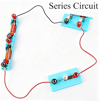 Kids Electric Circuit STEM Experiment Kit, Physics Learning Set for Series & Parallel Circuits, Teaching Supplies for Classroom & Homeschool Students