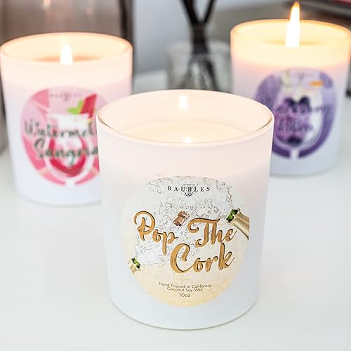 Miniatura 5 de BlackBerry Bliss - Vela iridiscente de 10 onzas con joyas ocultas, 100% mezcla de soja y coco