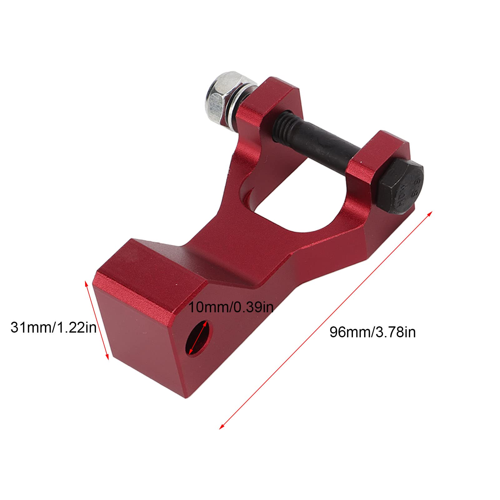 Kit de chute avant arrière, 5 pièces/ensemble ATV avant arrière abaissement Kit de chute en alliage d'aluminium de remplacement pour Raptor 350 660 700(rouge)
