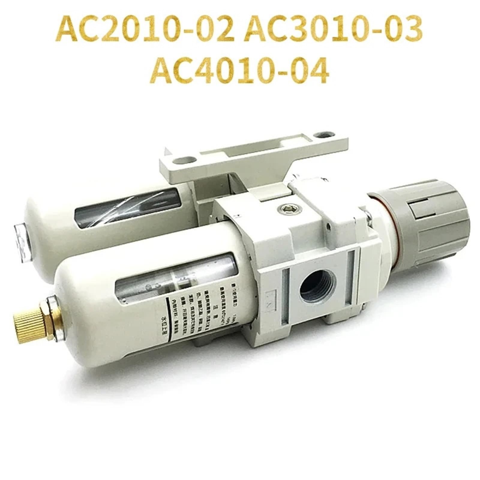 AC2010-02 AC3010-03 AC4010-04 Regulador de presión neumático Separador de Agua y Aceite Compresor de Drenaje Manual Filtro de Aire.(AC2010-02)