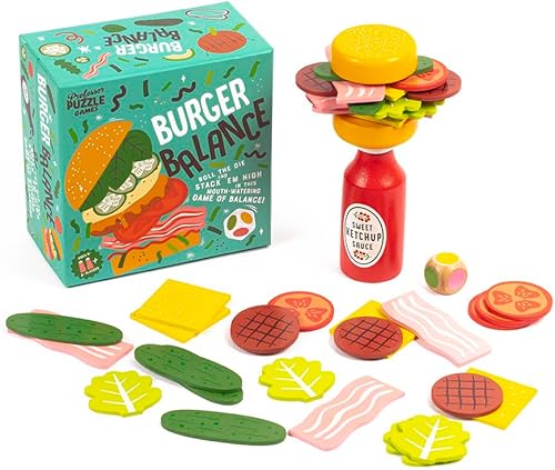 Miniatura 5 de Professor PUZZLE Foodie Games - Juego de apilamiento de equilibrio de hamburguesas