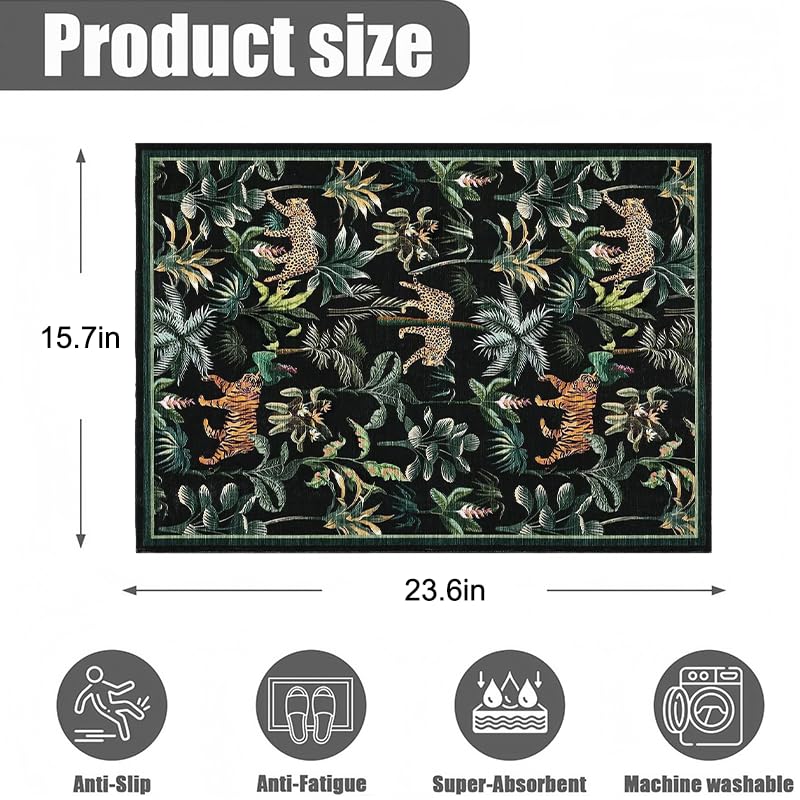 Tapete decorativo estampado antideslizante 40x60 cm miniatura 2