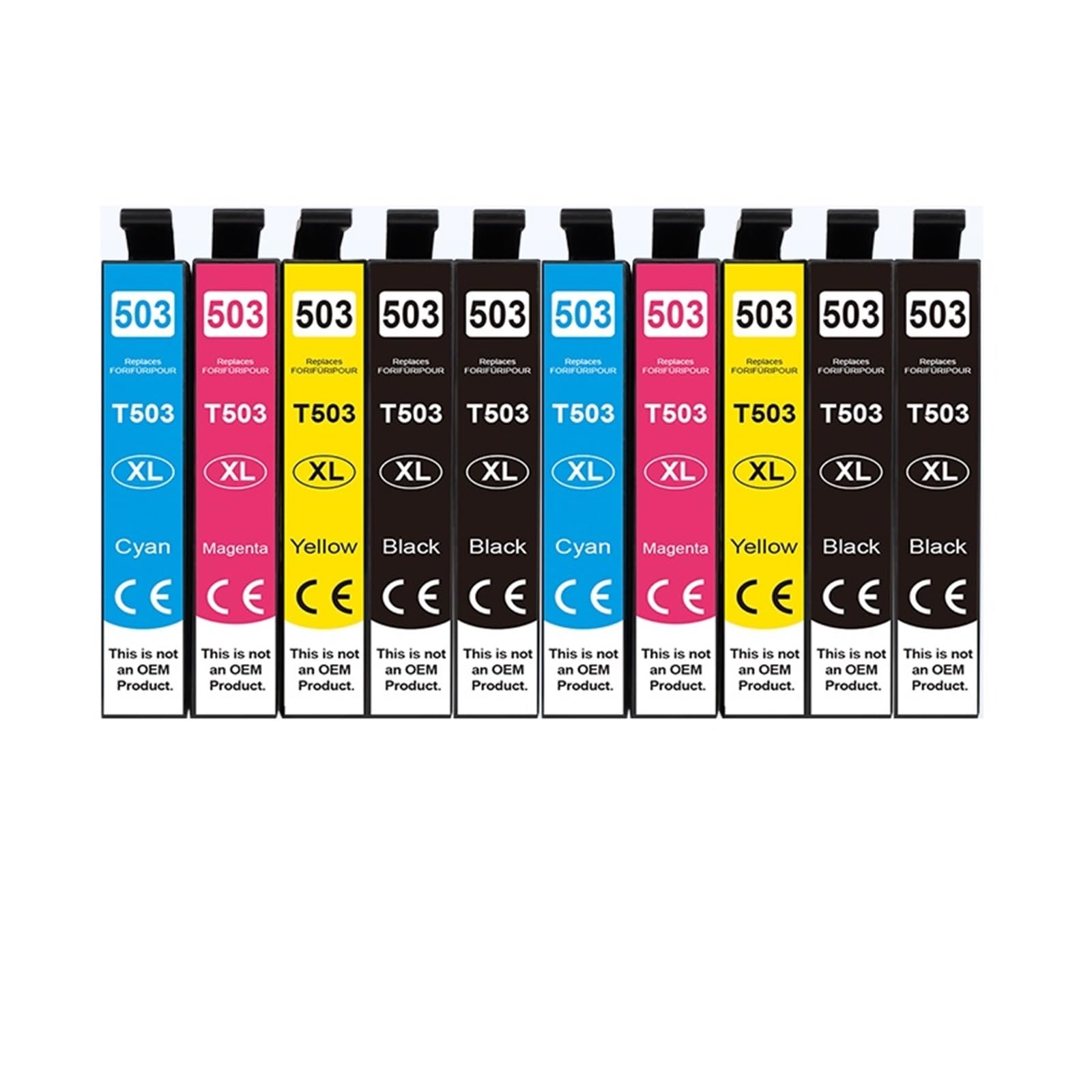 Cartuccia D'inchiostro 503XL, Compatibile Con XP-5200 5205 2960DWF 2965DWF Stampante | Confezione combinata di cartucce d'inchiostro ad alta capacità T503XL(10pcs)
