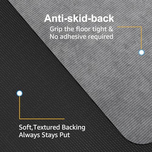 Image of Placoot Desk Chair Mat for Hardwood Floor & Tile 55 inchx35 inch Office Chair Mat for Rolling Chairs Large Anti-Slip-Recyclable Material Computer Rug for Office