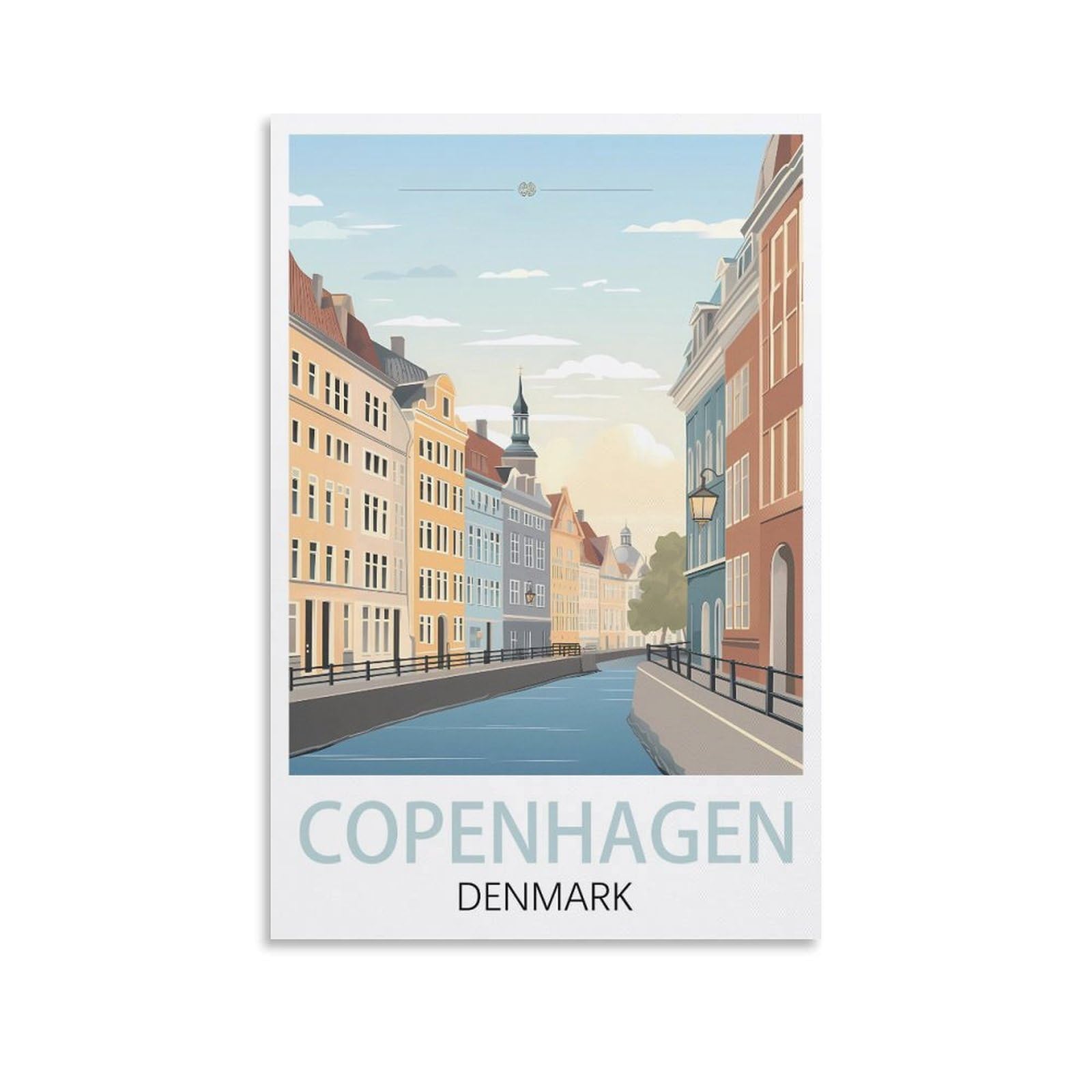 EZMLFA Diamond Painting Kits for Adults,Copenhagen Denmark 5D Diamond Painting Kit for Adults Beginners, DIY Full Round Drill Gem Art Kits for Home 50x60cm