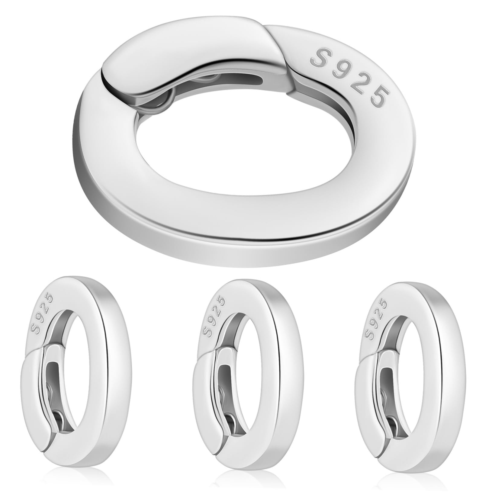 Fermoirs Bijoux Ovales à fermeture sécurisée et polyvalente pour l'assemblage de vos colliers