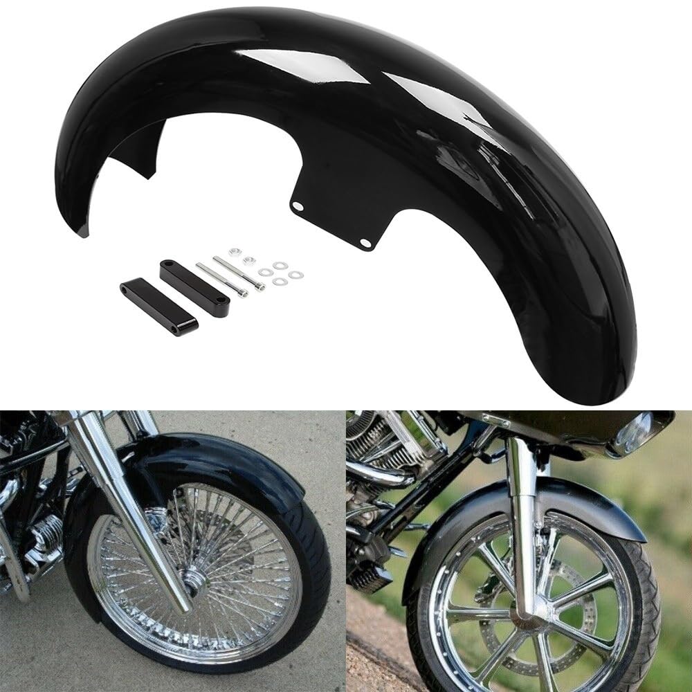 Parafango moto Parafango anteriore per motocicletta da 21" con ruota avvolgente per Harley per Touring CVO per Electra per Road Street Glide per Custom per Bagger