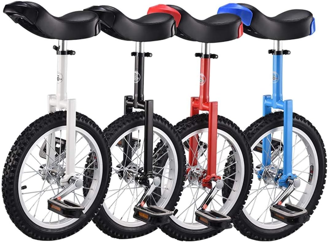 20" Inch Wheel Unicycle Leakproof Butyl Tire Wheel Cycling Outdoor Sports Fitness Exercise Pedal Balance Car,Black,20inches