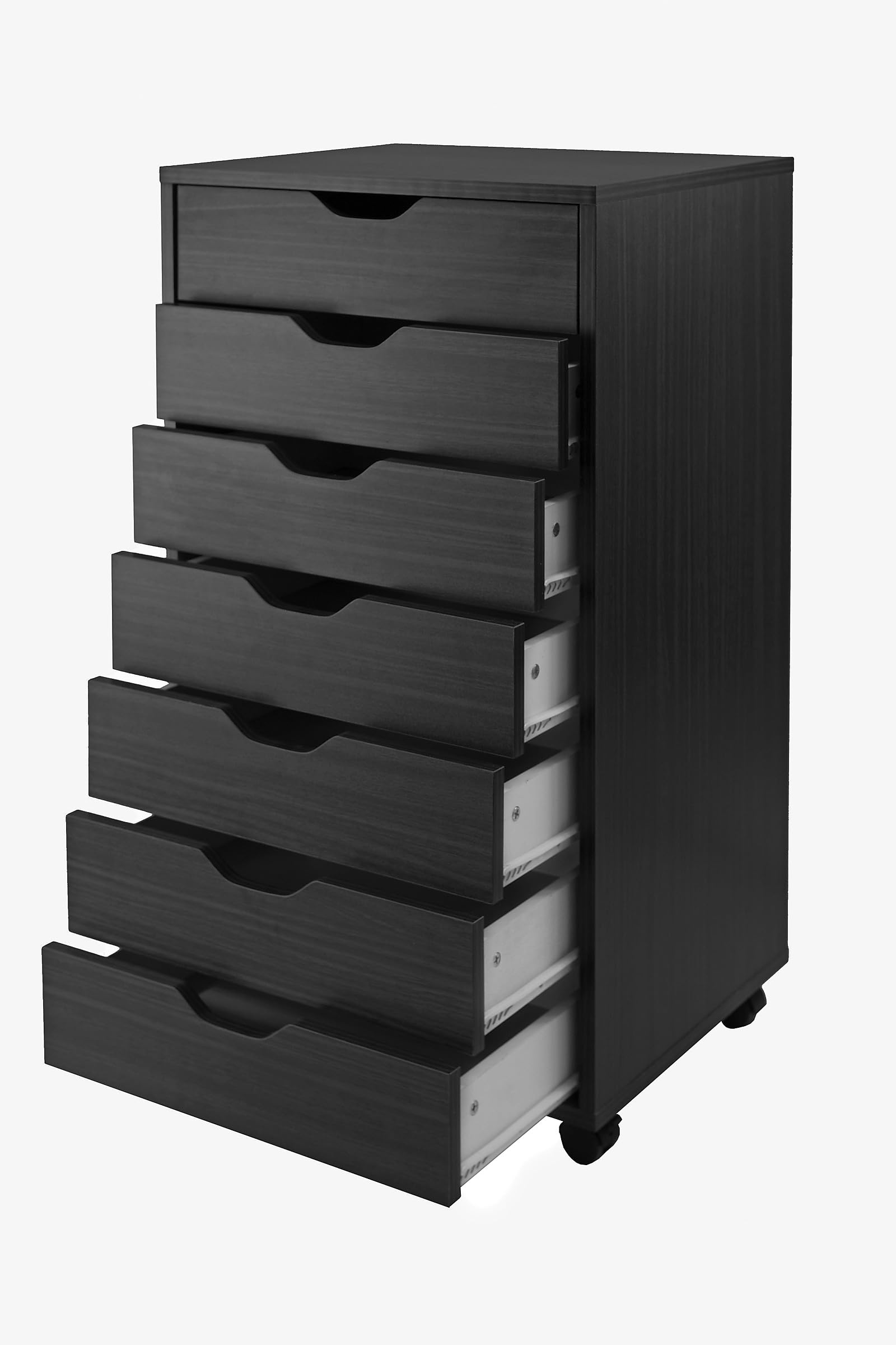 WinsomeHalifax Cabinet/Cupboard, 7 drawer, Black