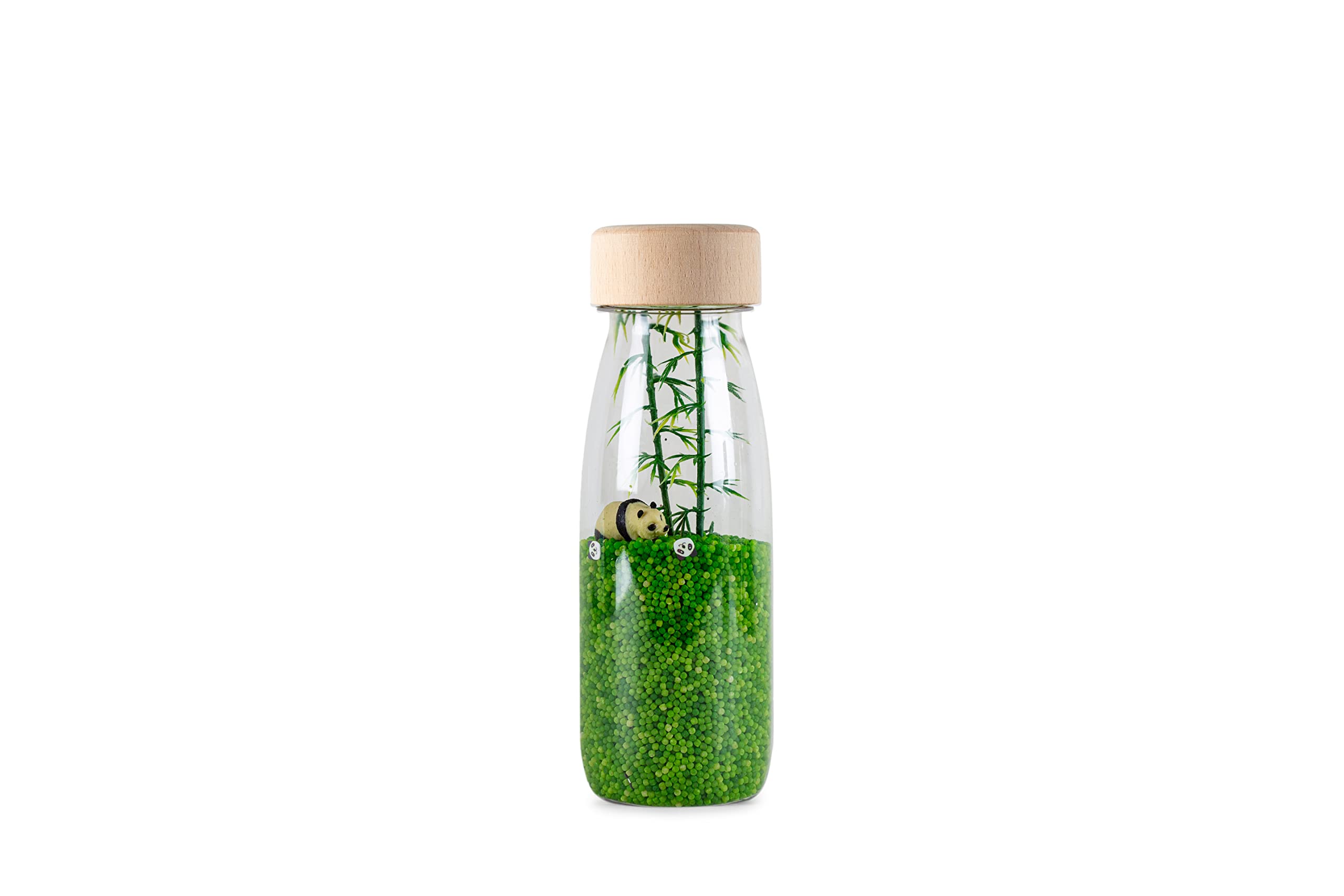 PETIT BOUM - Sound Bottle Panda, 47655, Green, 1 Unit (Pack of 1)