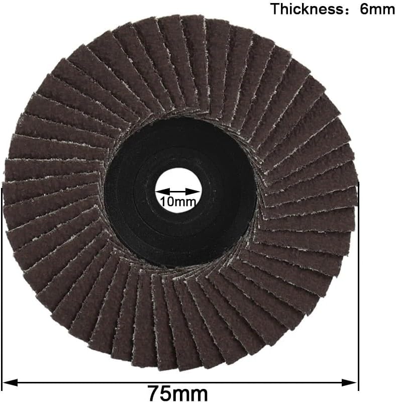 HEAGER Grinding Discs,Grinding Wheel,Angle Grinder, 3 Inch Flat 75mm Grit 80 Sanding Discs Abrasive Flap Grinding Wheels Blades Wood Cutting for Angle Grinder,1PCS