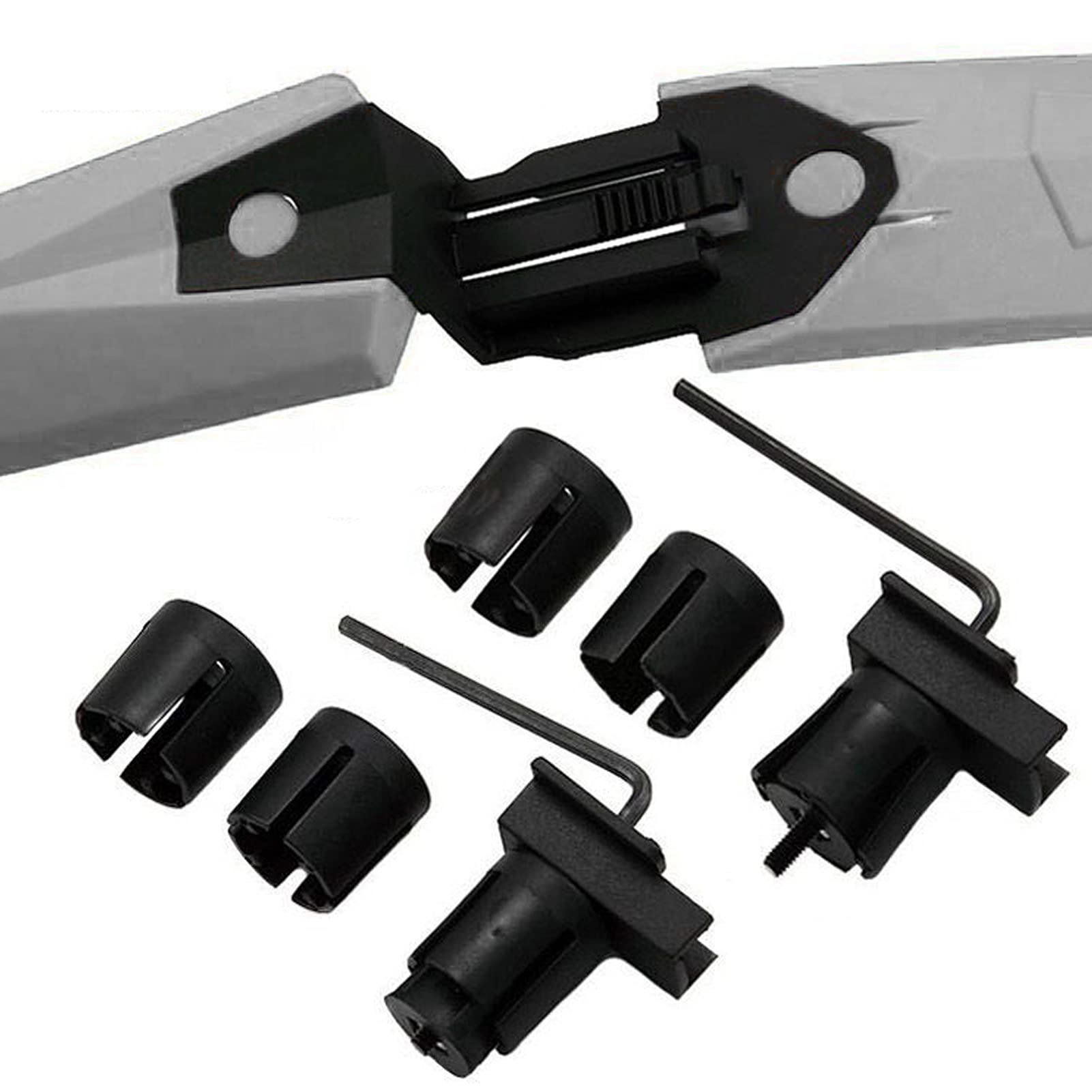 Garde-boue de vélo, garde-boue de vélo électrique, ensemble de 2 garde-boue de vélo, garde-boue avant et arrière de VTT, ailes de vélo à dégagement rapide, allongeant les garde-boues de roue de vélo d