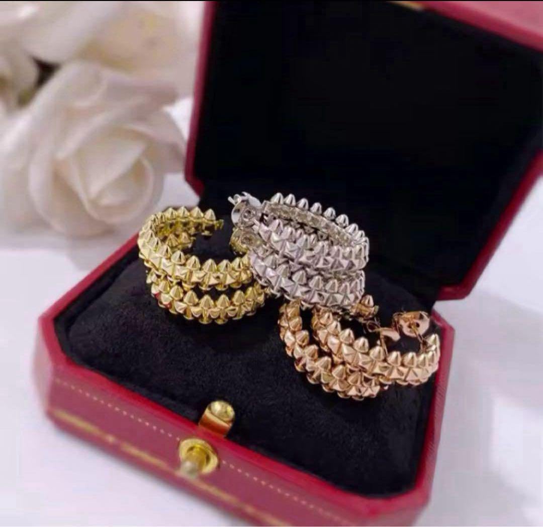 ハイクオリティトゲトゲゴールドピアスリングネックレスブレスレット別売