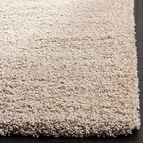 Image of Solid Shaggy Rugs and Carpet for Bedroom Living Room 2x6 Feet M-2