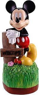 Christmas Inspirations - 40cm Mickey Mouse Welcome Sign Disney© Officially Licensed 3D Statue Figure Ornament - Indoor Outdoor Waterproof Polyresin Freestanding Display, Hand-Painted Decoration
