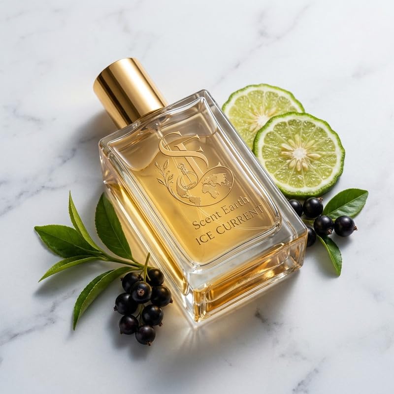 Ice Current Eau de Parfum for Men and Women | Crisp Ozonic, Green Tea, Sweet Black Currant & Citrus Notes | Long Lasting Luxury Fragrance | Premium Unisex Perfume Spray (50ml)-picture-12