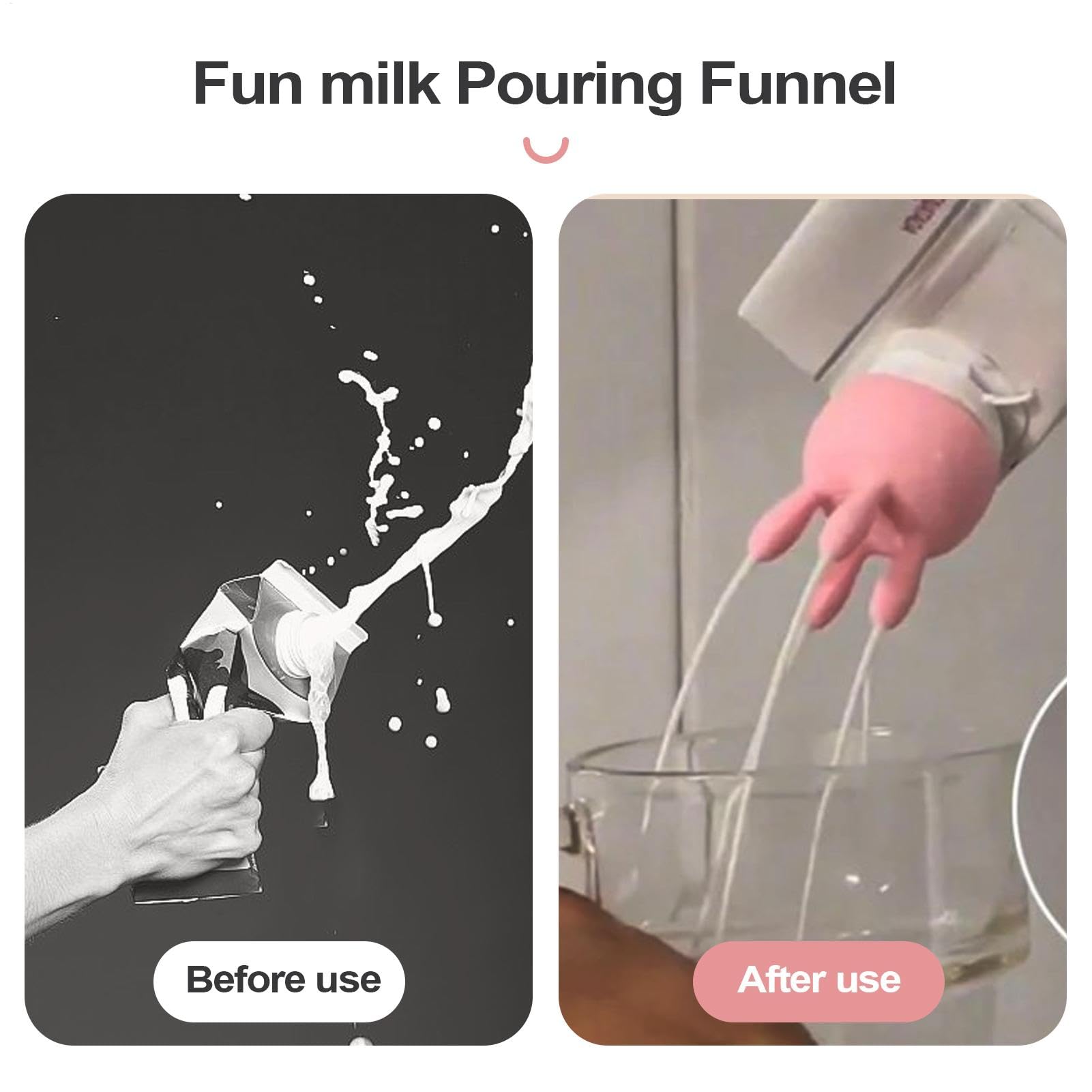 2er Bouchon De Bouteille De Lait Verseur Drôle, Bouchon De Carton De Lait De Pis De Vache, Bouchon De Bouteille De Lait Verseur Drôle, Dessus en Silicone Réutilisables, Machine À Traire