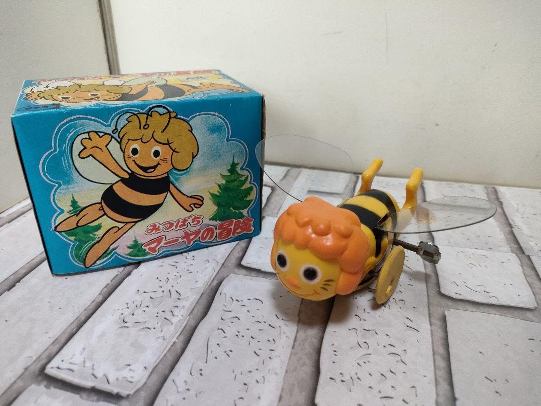 レア　昭和レトロ　タケミ　みつばちマーヤの冒険　ゼンマイ式　B2293 Amazon.co.jp: 大 昭和レトロ! タケミみつばちマーヤの冒険 おもちゃ