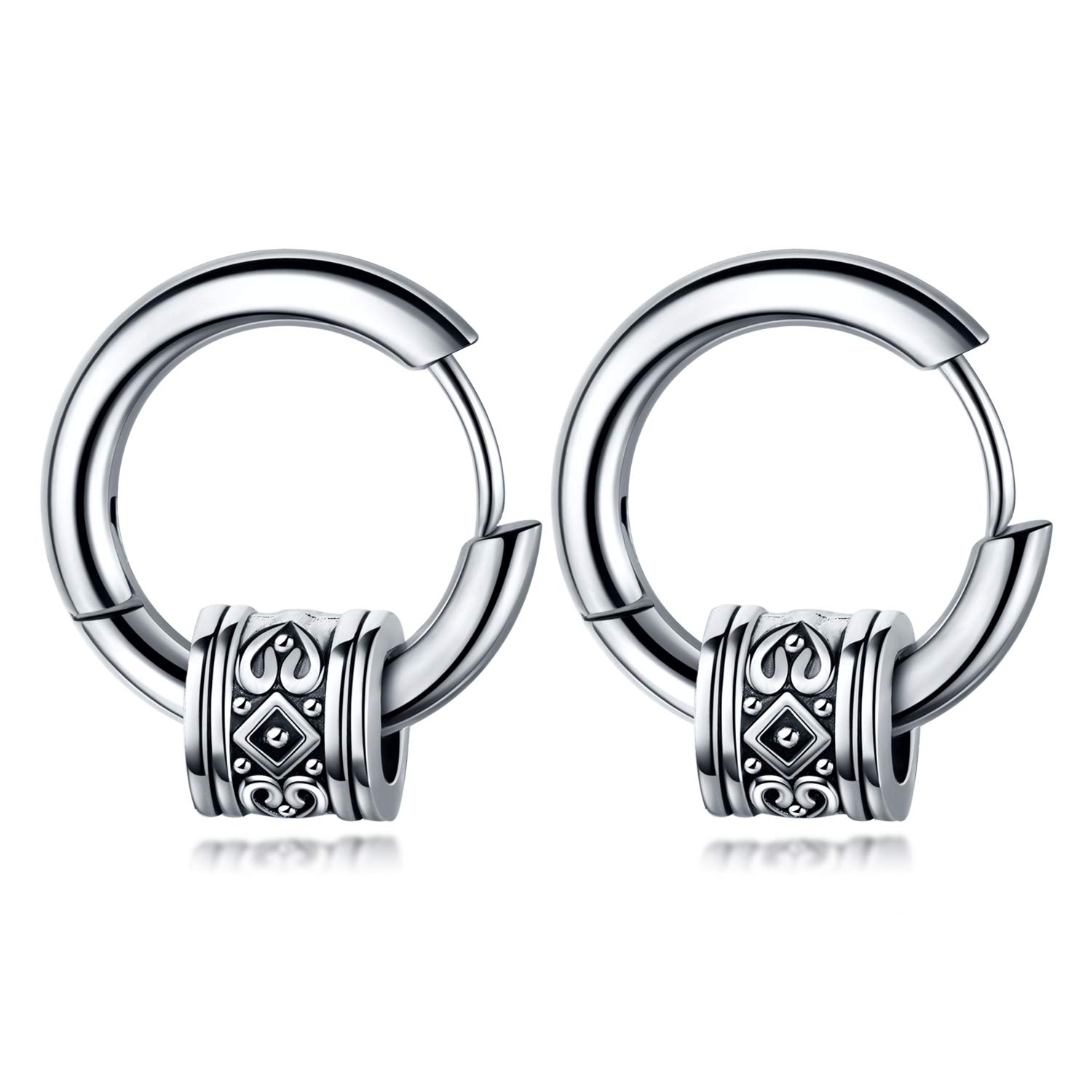 Peora Silver Plated Hoop Huggie Earrings Stylish Design Fashion Jewellery for Men & Women (PX9E63) (B0BT86J8H3) Amazon Price History, Amazon Price Tracker