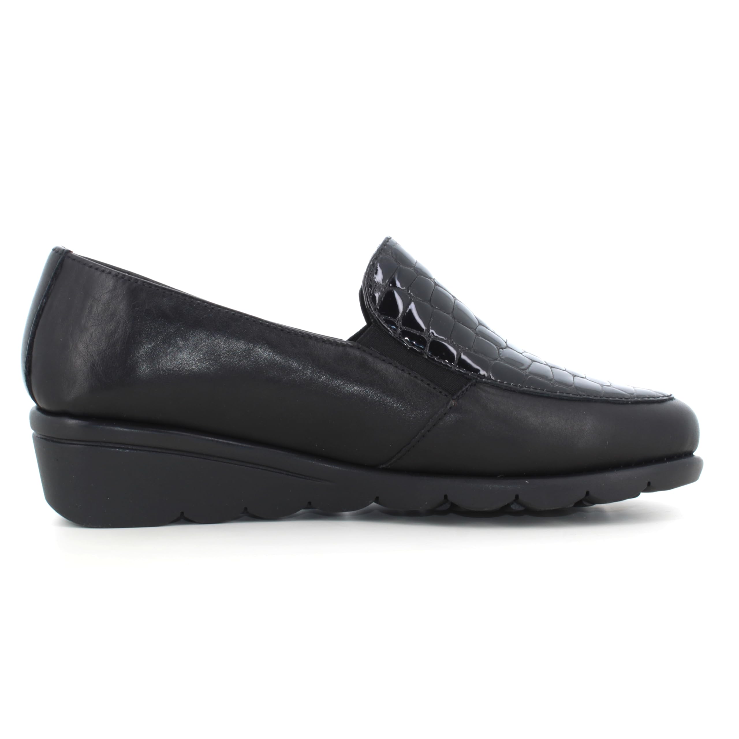 Valleverde Mocassini Donna VS10301E Pelle Nero Calzature Casual
