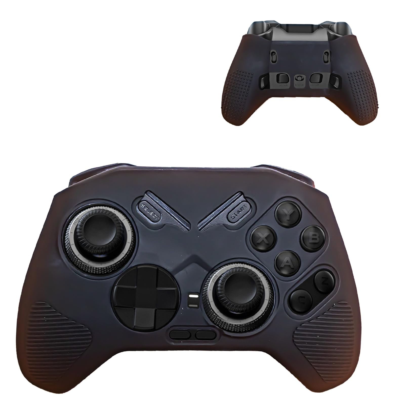 NOUKAJU Case for FLYDIGI Vader 4 Pro, Silicone Protective Cover,Drop-Proof,Scratch-Proof,Shock-Proof,Dust-Proof,Protective Case for FLYDIGI Vader 4 Pro PC Controller(Black)