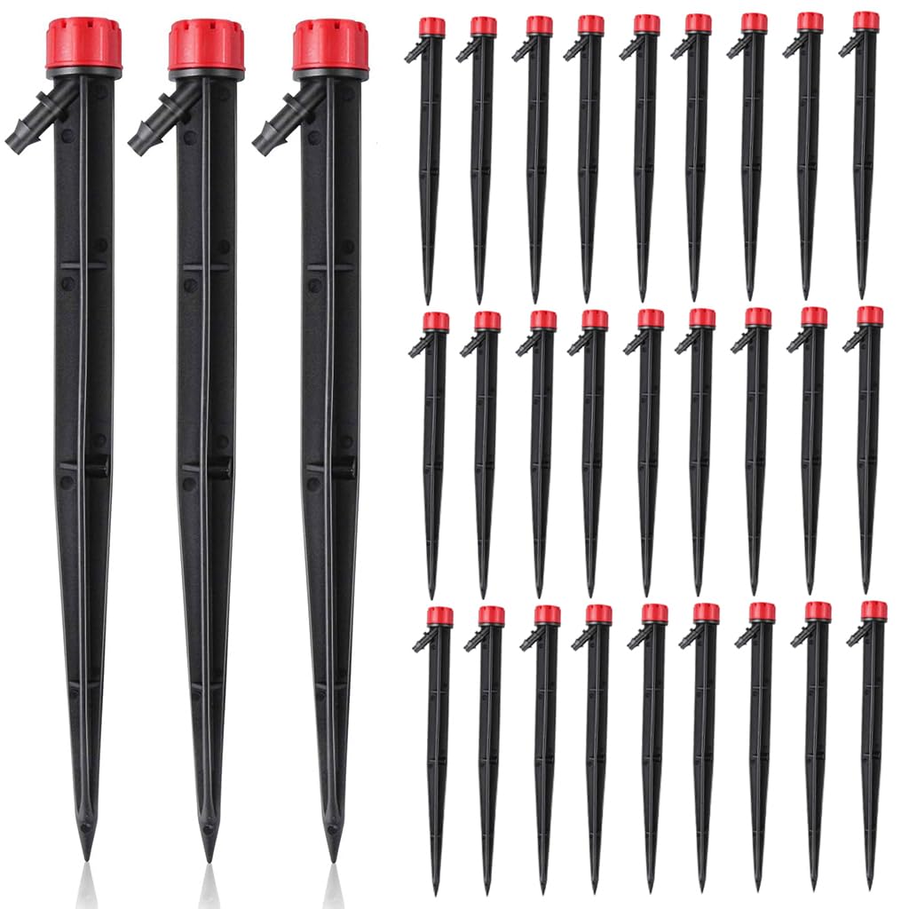 HASTHIP® 30Pcs Drip Irrigation Sprinkler for Home Garden Irrigation, Adjustable Flow Design Ground Insert Dripper, 1/4" Drip Irrigation Nozzles for Watering Plant Flower Cooling System (B0CN1BV5NW) Amazon Price History, Amazon Price Tracker