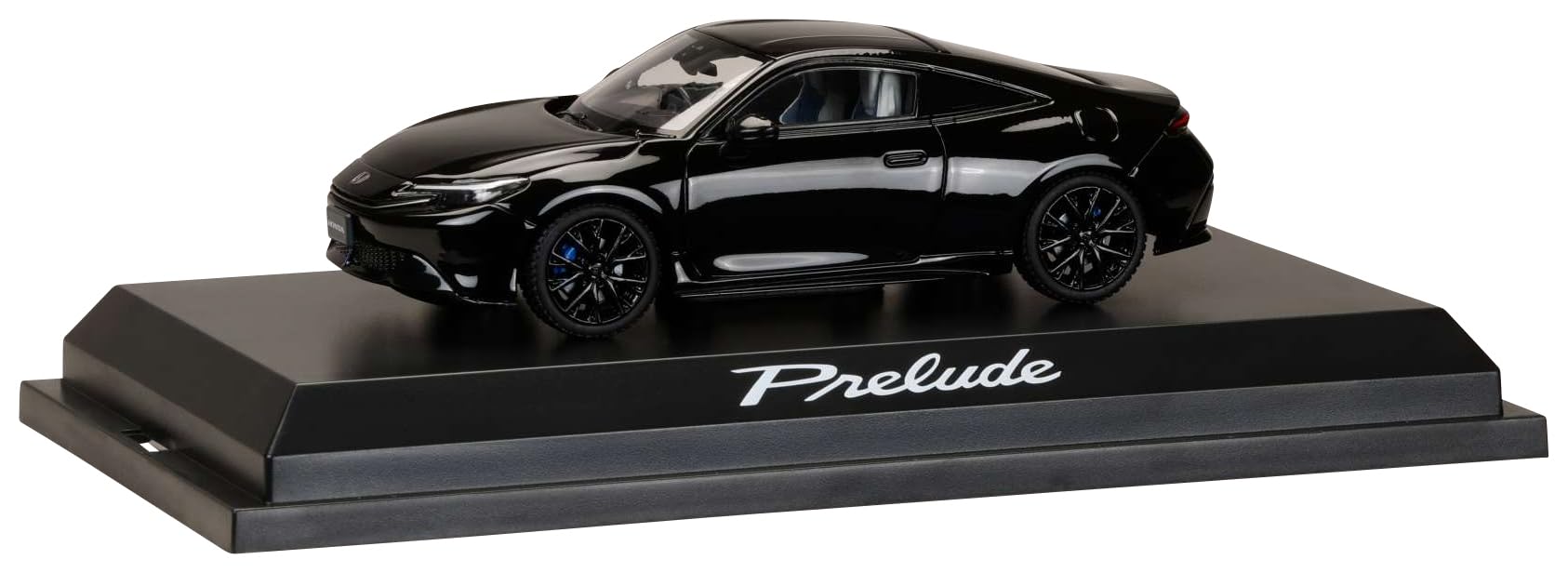 Hobby Japan 1/43 Honda Prelude 2025 Black Diecast Model Car Clear Case
