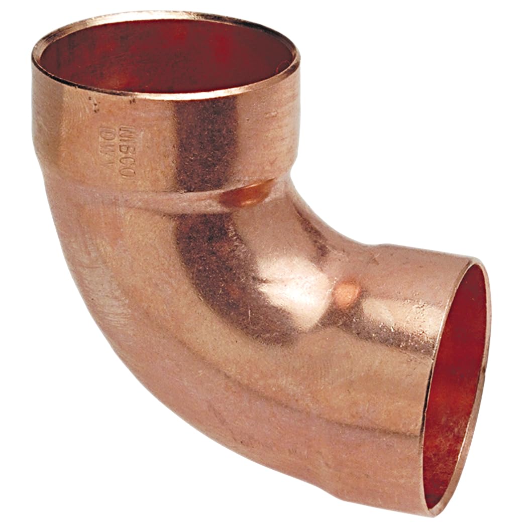 Coude Nibco 907 wrot cuivre de 7,6 cm à passage optimal pour réseaux d'eau