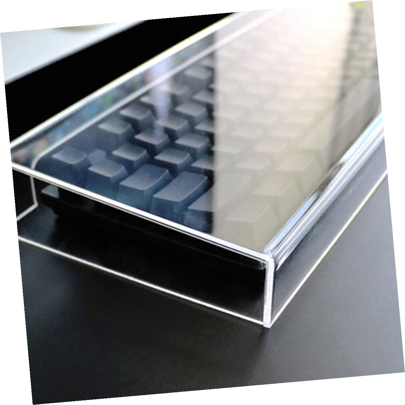 Gatuida Cubierta de Teclado Acrílica Transparente Protectora contra Polvo y Agua para Teclados Mecánicos de Oficina