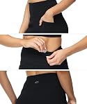 ALONG FIT Flared Leggings-for-Women Capri Yoga Pants with Pockets Crossover Bootcut High Waisted Tummy Control 20"/30"