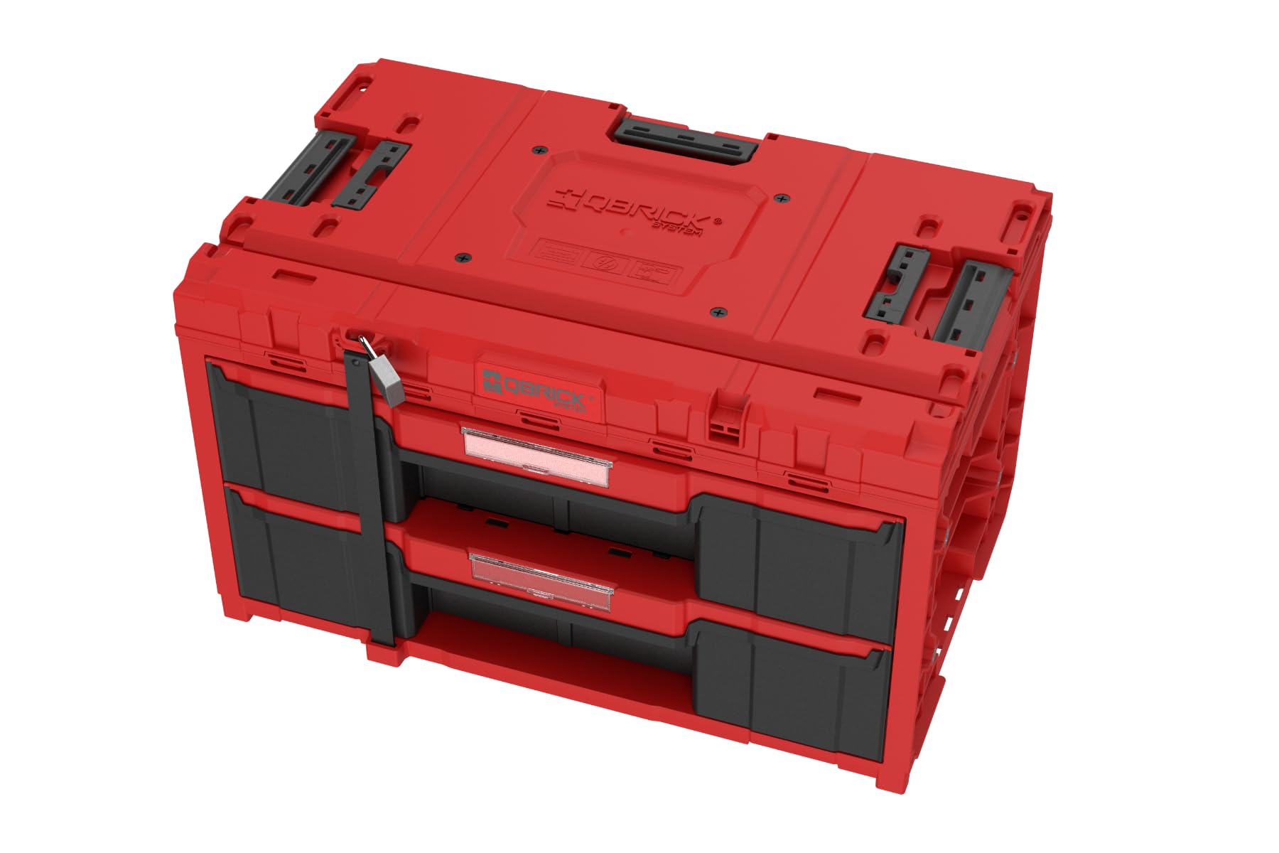QBRICK SYSTEM One Drawer 2 Skrzynka narzędziowa 2.0 Czerwony Ultra HD 587 x 380 x 340 mm