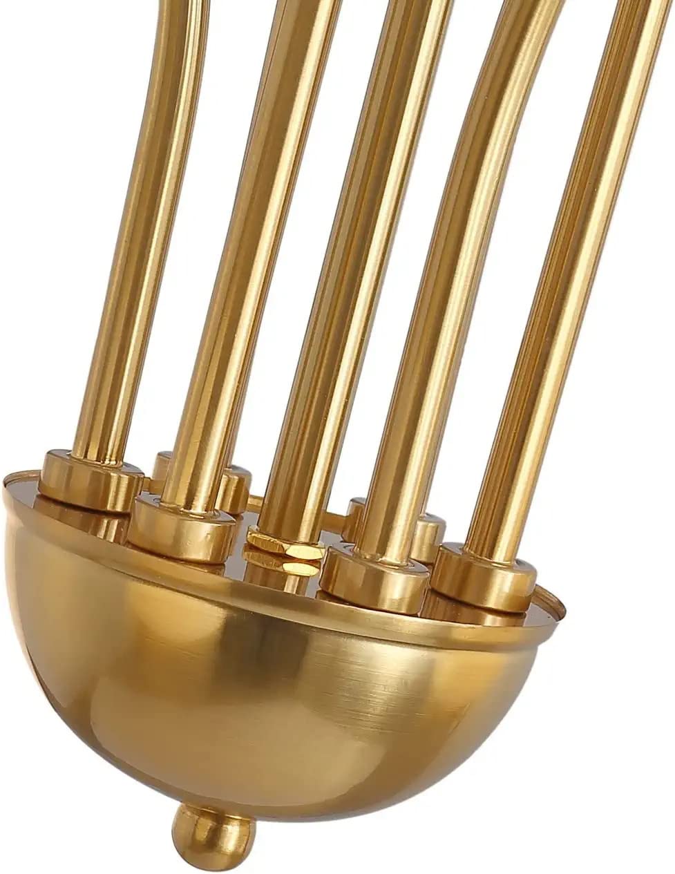 Moderne Pendelleuchte Mit 6 Glas-Kugeln – Kronleuchter In Gold Für Wohnzimmer & Küche