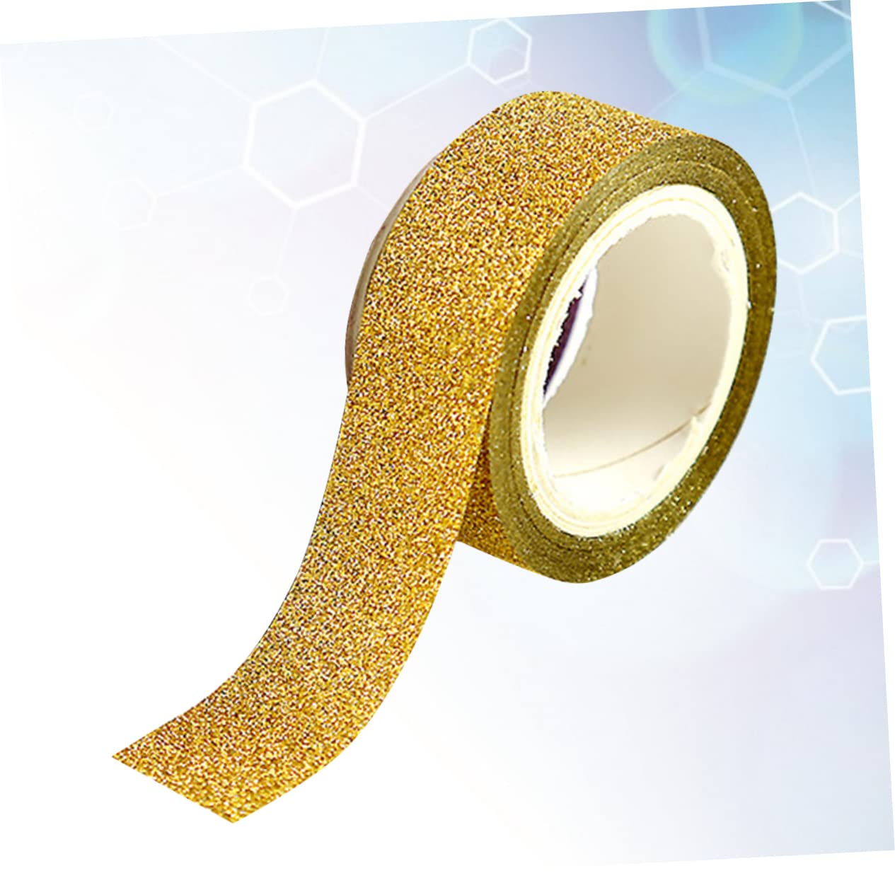 DOITOOL Ruban Adhésif Décoratif Pailleté Papier Masking Tape Autocollants Diy Doré pour Bricolage Scrapbooking et Décoration de Carnets