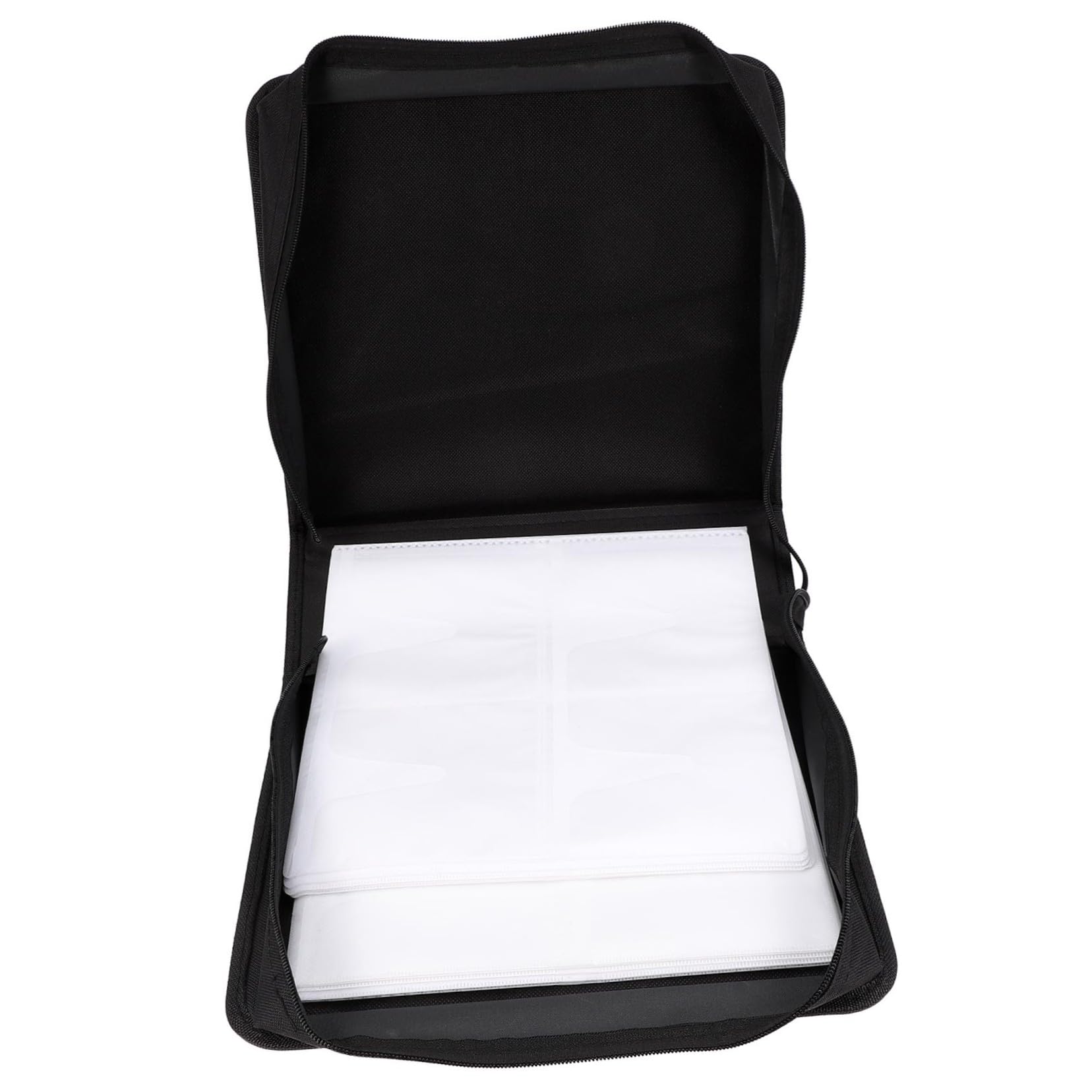 Yardenfun Custodia Porta CD Dvd da 240 Pezzi Oxford, Organizer per Dvd e CD Chiusura a Cerniera, Resistente All’usura per Casa e Auto
