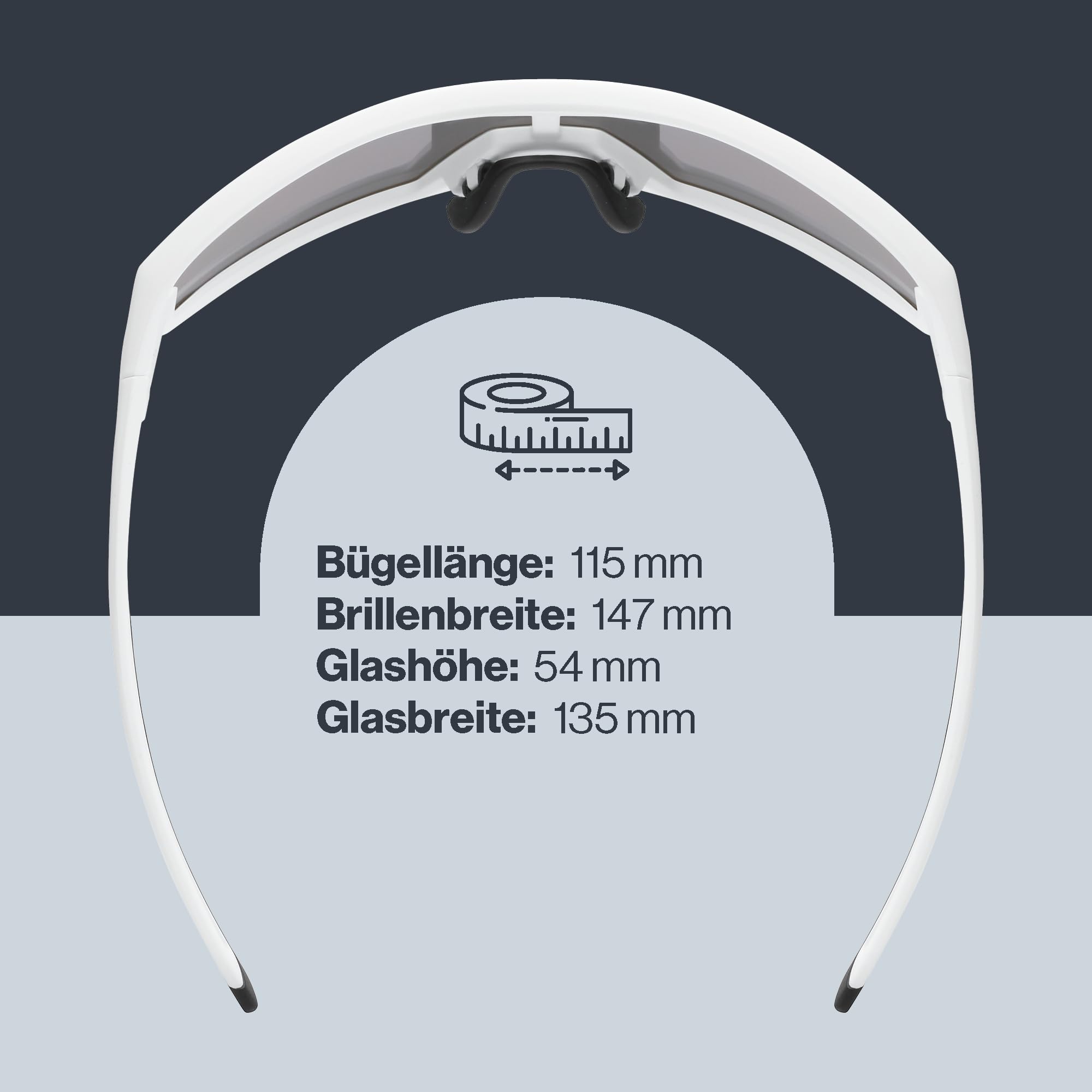 uvex skyryse - Sportbrille für Damen und Herren - starker Schutz vor Sonnenstrahlung - direkte Rahmenbelüftung