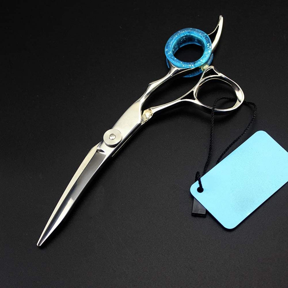 Tijeras de peluquería, Tijeras de peluquería, Tijeras con Forma, Herramienta Profesional de Peluquero y Uso Personal de 6 Pulgadas