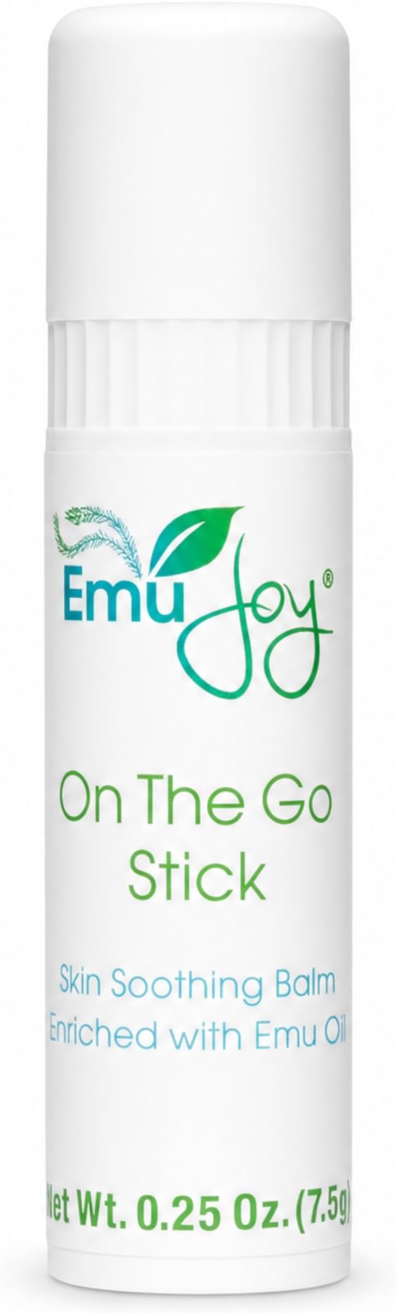 - On The Go Skin Balm Stick - Natural Portable Balm with Emu Oil, Calendula & Chamomile - For Dry, Sensitive, Eczema Prone & Psoriasis Prone Skin - Pocket Size Twist-Up - 0.25 oz