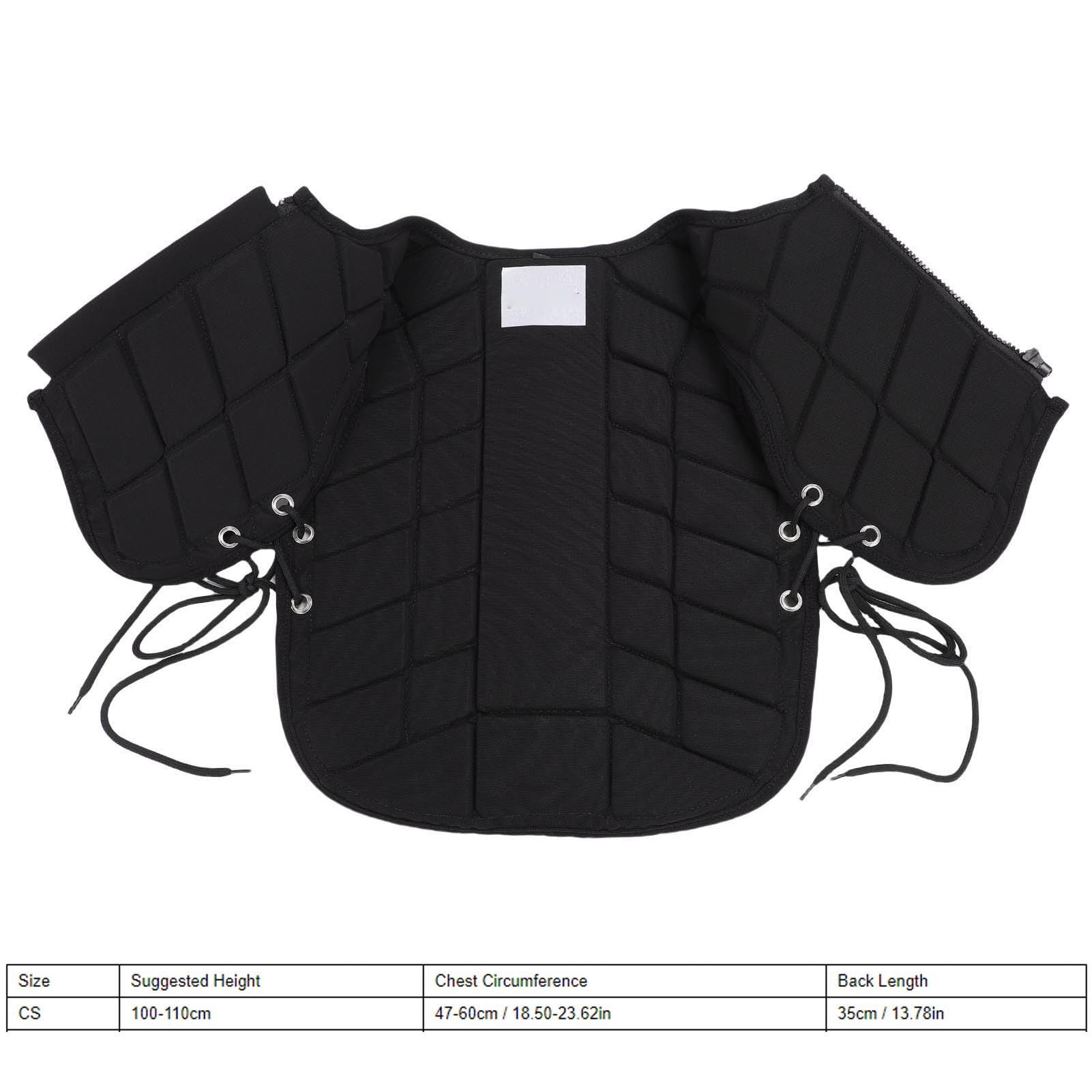 Kinder Reiterweste, Professionelle Gepolsterte Reitweste, Front Reißverschluss -Design, Equestrian Equipment Horse Riding Protective Gear für jun gen Mädchen