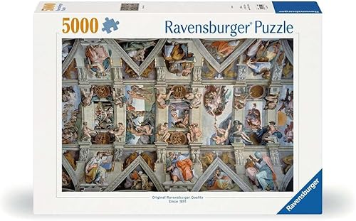 Miniatura 3 de Ravensburger Rompecabezas de 5000 piezas de Capilla Sixtina para adultos la tecnología Softclick significa que las piezas encajan perfectamente