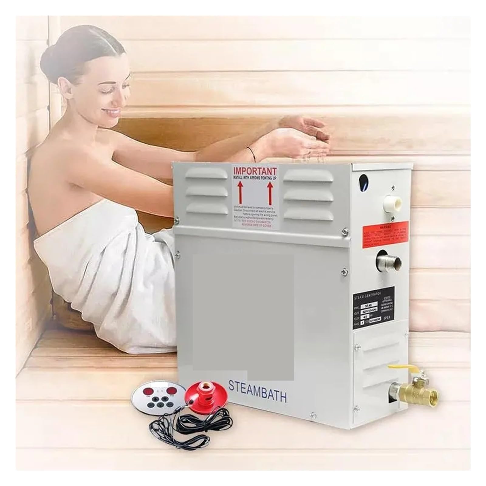 Generatore Di Vapore For Sauna Doccia Power 3-18KW Home Steamer Maker Machine Hot Room Bath SPA Controller Digitale(ST-30)